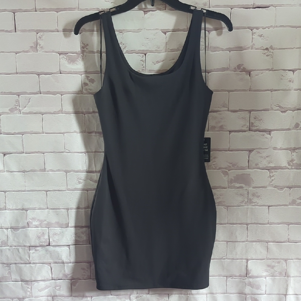 Express Body Contour Scoop Neck Mini Sheath Dress - Black - NWT XSP